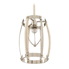 Bradbury Polished Nickel Mini Pendant by Kalco Lighting