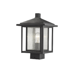 Aspen Black Post Light by Z-Lite