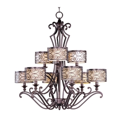 Mondrian Umber Bronze Chandelier by Maxim Lighting