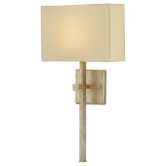 Ashdown LED Wall Sconce in Silver Leaf by Currey & Company