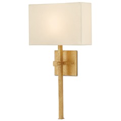 Currey and Company Ashdown Antique Gold Leaf LED Sconce