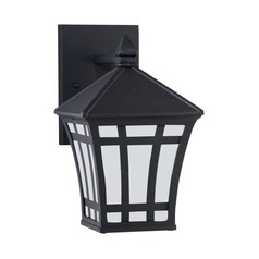 Herrington 10-Inch Outdoor Wall Light in Black by Generation Lighting