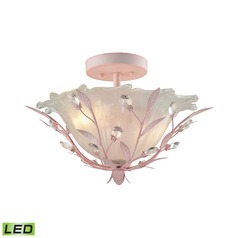 Elk Lighting Circeo Light Pink LED Semi-Flushmount Light
