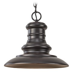 Redding Station Restoration Bronze LED Outdoor Hanging Light by Generation Lighting