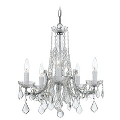 Crystorama Lighting Maria Theresa Polished Chrome Crystal Chandelier