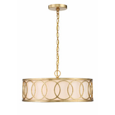 Libby Langdon Graham Chandelier in Antique Gold by Crystorama Lighting