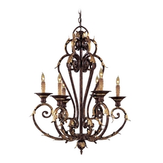 Chandelier in Golden Bronze by Metropolitan Lighting