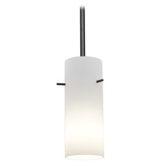 Modern Mini Pendant with White Glass by Access Lighting