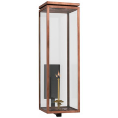Chapman & Myers Fresno Gas Wall Lantern in Copper by VC Signature