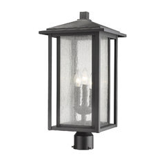 Aspen Black Post Light by Z-Lite