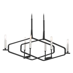 Traveler Sand Coal & Brushed Nickel Island Light by George Kovacs