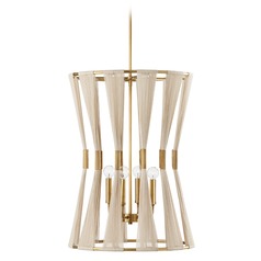Bianca 28-Inch High Pendant in Patinaed Brass by HomePlace by Capital Lighting