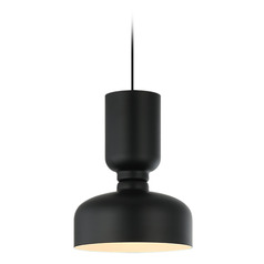 Pedestal BlackPendant by Matteo Lighting