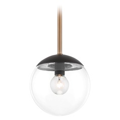Outer Limits Painted Bronze & Natural Brushed Brass Pendant by George Kovacs