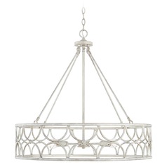 Ricci 29.50-Inch Pendant in Winter White by HomePlace