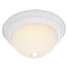Textured White Flush Mount by Nuvo Lighting