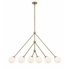 Omni 46.50-Inch Chandelier in Aged Brass by Crystorama Lighting