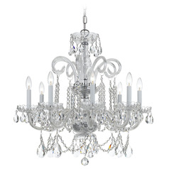 Crystorama Lighting Traditional Crystal Polished Chrome Crystal Chandelier