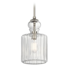 Riviera 7.75-Inch Brushed Nickel Pendant by Kichler Lighting