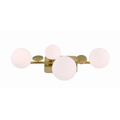 Vine 4-Light LED Vanity Light in Gold by Eurofase Lighting
