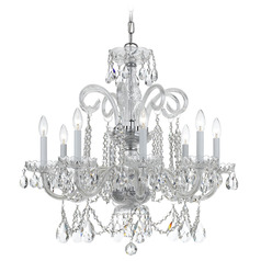 Crystorama Lighting Traditional Crystal Polished Chrome Crystal Chandelier