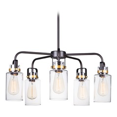 Magnolia Bronze & Gold Chandelier by Maxim Lighting