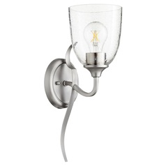 Jardin Satin Nickel Sconce by Quorum Lighting