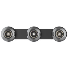 Samar Black Vertical Bathroom Light by Kuzco Lighting
