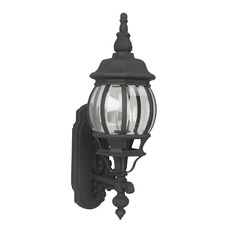 French Style Matte Black Outdoor Wall Light by Craftmade Lighting