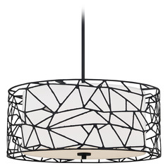 Newcastle 23.50-Inch Pendant in Matte Black by Quoizel Lighting