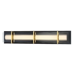 Midnight Gold Sand Coal & Honey Gold LED Bathroom Light by George Kovacs