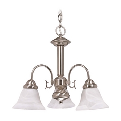 Mini Chandelier in Brushed Nickel by Nuvo Lighting