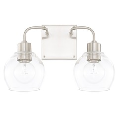 Tanner 15-Inch Brushed Nickel Bath Light by HomePlace by Capital Lighting