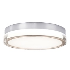 Pi 12-Inch LED Outdoor Flush Mount in Stainless Steel 3000K by Modern Forms