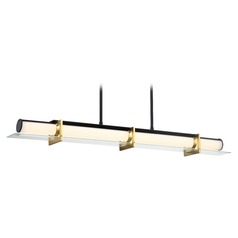 Midnight Gold Sand Coal & Honey Gold LED Linear Light by George Kovacs