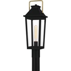 Buckley Matte Black Post Light by Quoizel Lighting