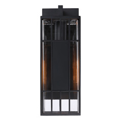 Designers Fountain Edgehill Matte Black Outdoor Wall Light