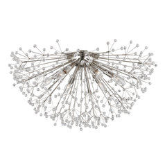 Dunkirk 30-In Flush Mount in Polished Nickel by Hudson Valley Lighting