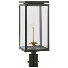 Chapman & Myers Fresno Gas Post Light in Black by VC Signature
