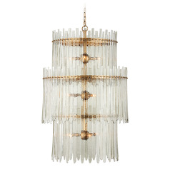 Currey and Company Electra Antique Brass Chandelier