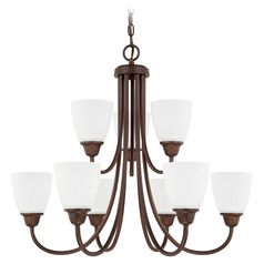 Trenton 27.5-Inch Chandelier in Bronze by HomePlace Lighting
