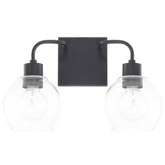Tanner 15-Inch Bathroom Light in Matte Black by HomePlace