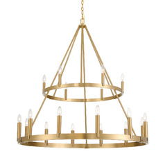 Dutton 18-Light Chandelier in Signature Brass by Minka Lavery