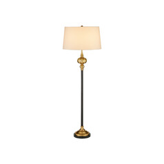 Haines Floor Lamp in Bronze & Vintage Brass by Currey & Company