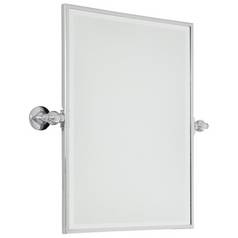 Beveled 23.5 x 24.25 Rectangular Pivoting Mirror by Minka Lavery