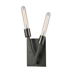 Mid-Century Modern Sconce Aged Black Nickel Freeform by Elk Lighting