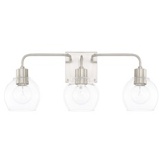 Tanner 24.50-Inch Brushed Nickel Bath Light by HomePlace by Capital Lighting