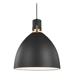Brynne Matte Black LED Barn Light by Visual Comfort Studio