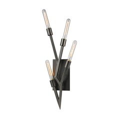 Mid-Century Modern Sconce Aged Black Nickel Freeform by Elk Lighting