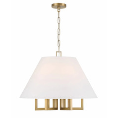 Libby Langdon Westwood Chandelier in Gold by Crystorama Lighting